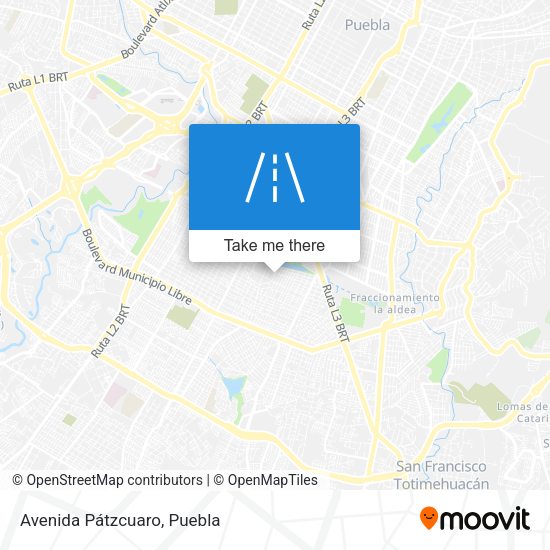 Avenida Pátzcuaro map