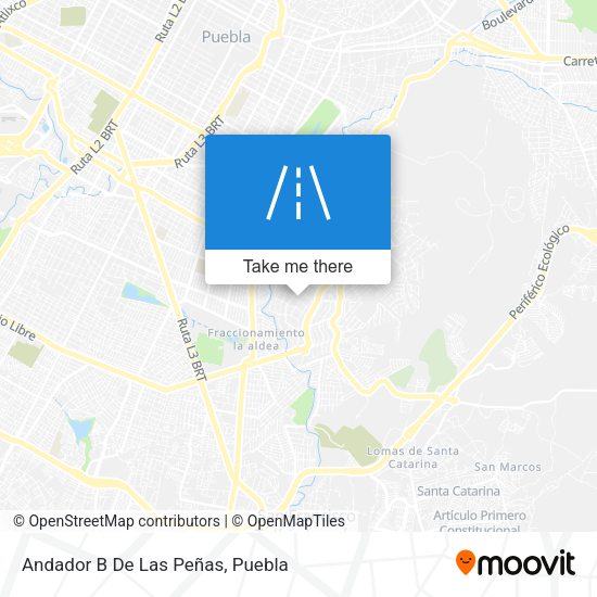 Mapa de Andador B De Las Peñas