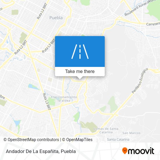 Mapa de Andador De La Españita
