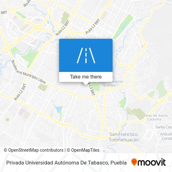 Privada Universidad Autónoma De Tabasco map