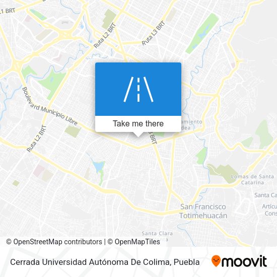 Cerrada Universidad Autónoma De Colima map