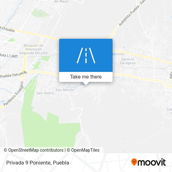 Mapa de Privada 9 Poniente