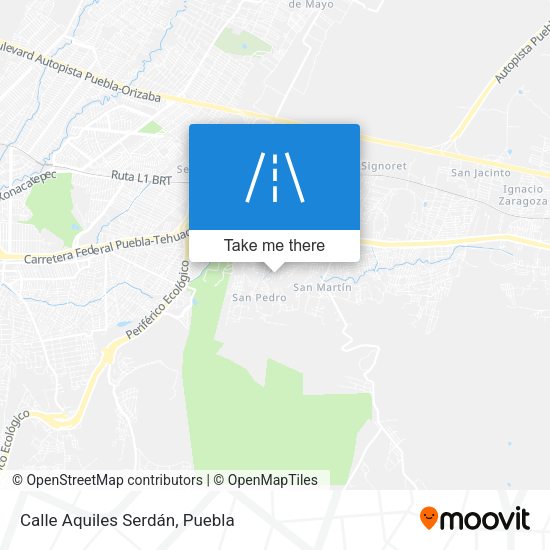 Calle Aquiles Serdán map