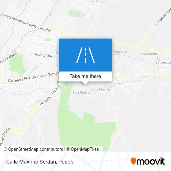 Calle Máximo Serdán map