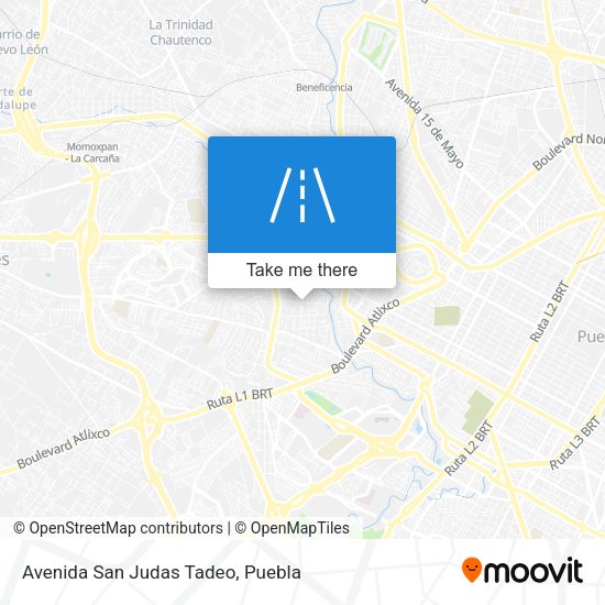 Avenida San Judas Tadeo map