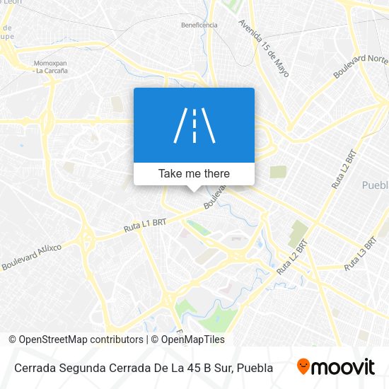 Cerrada Segunda Cerrada De La 45 B Sur map