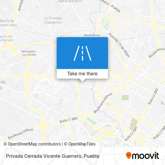 Privada Cerrada Vicente Guerrero map