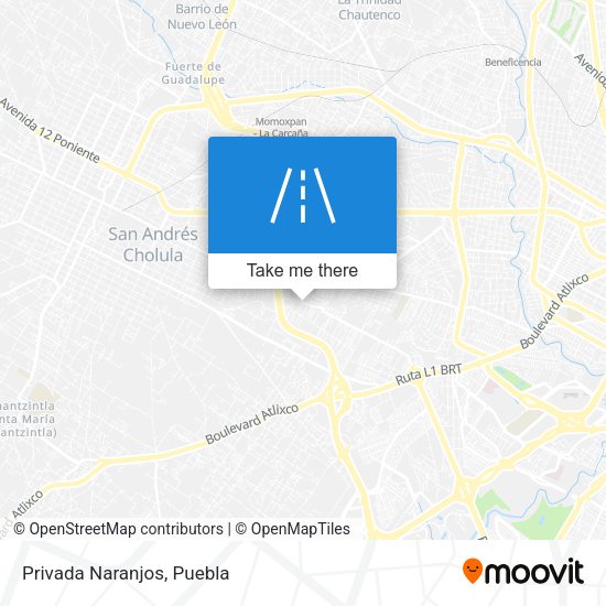 Mapa de Privada Naranjos
