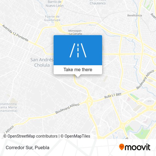 Mapa de Corredor Sur