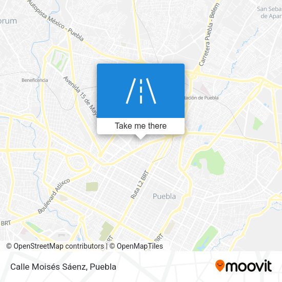 Mapa de Calle Moisés Sáenz