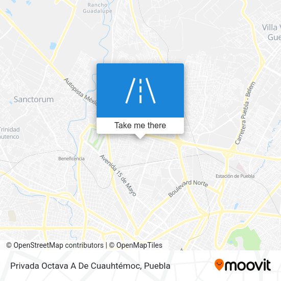 Privada Octava A De Cuauhtémoc map