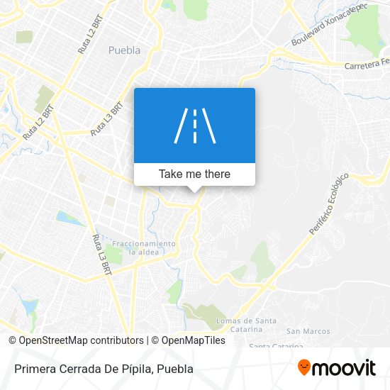 Primera Cerrada De Pípila map