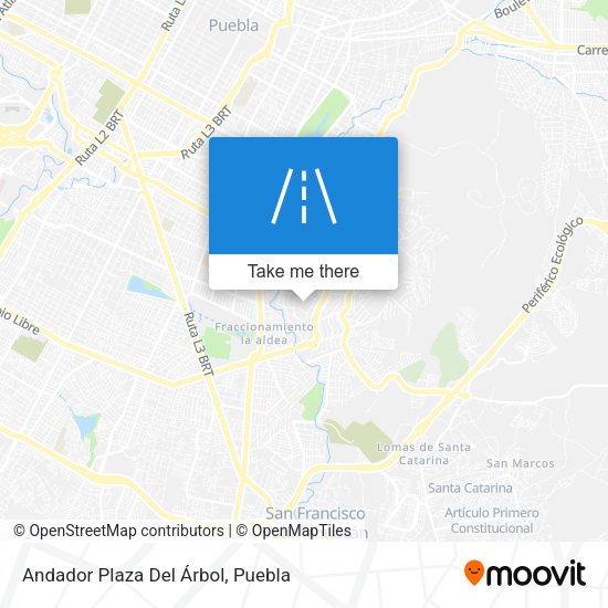 Andador Plaza Del Árbol map