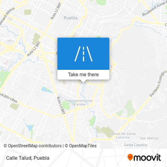 Mapa de Calle Talud