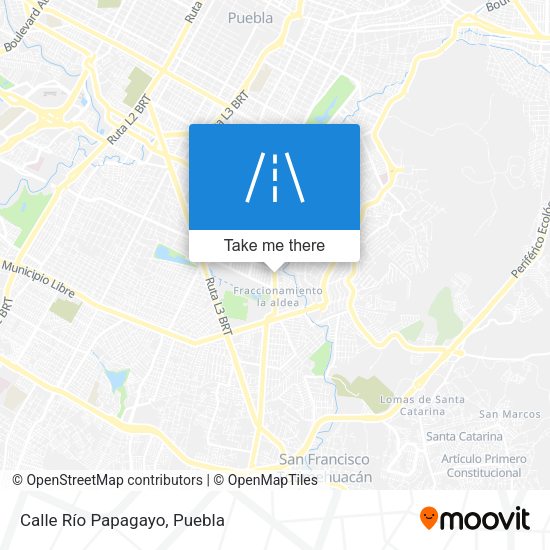 Calle Río Papagayo map