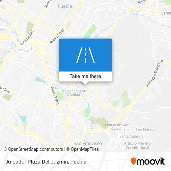 Mapa de Andador Plaza Del Jazmín