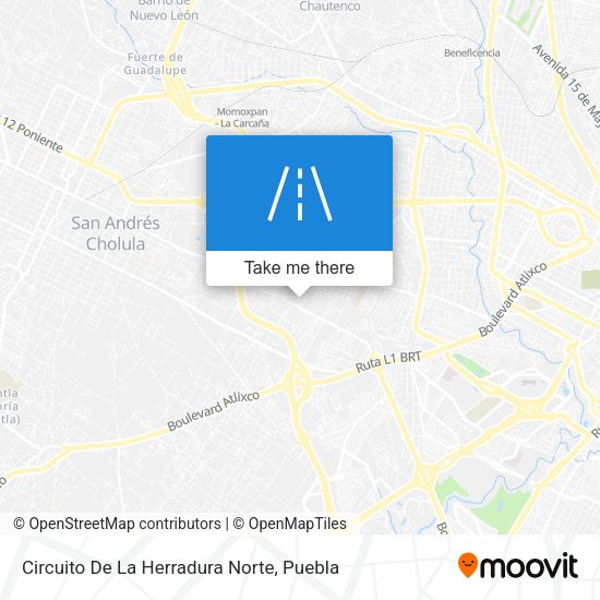 Mapa de Circuito De La Herradura Norte