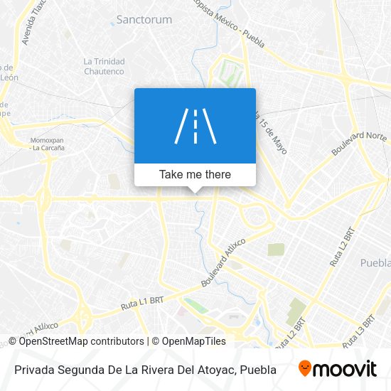 Mapa de Privada Segunda De La Rivera Del Atoyac