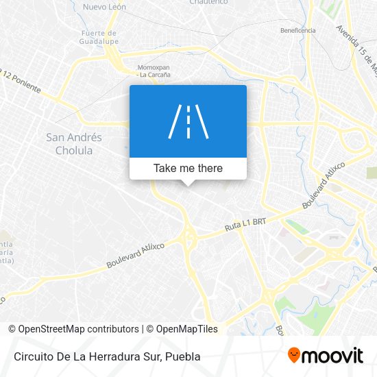 Mapa de Circuito De La Herradura Sur