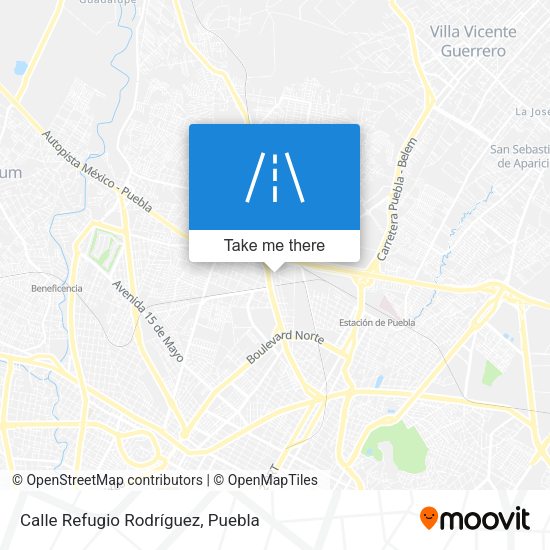 Calle Refugio Rodríguez map