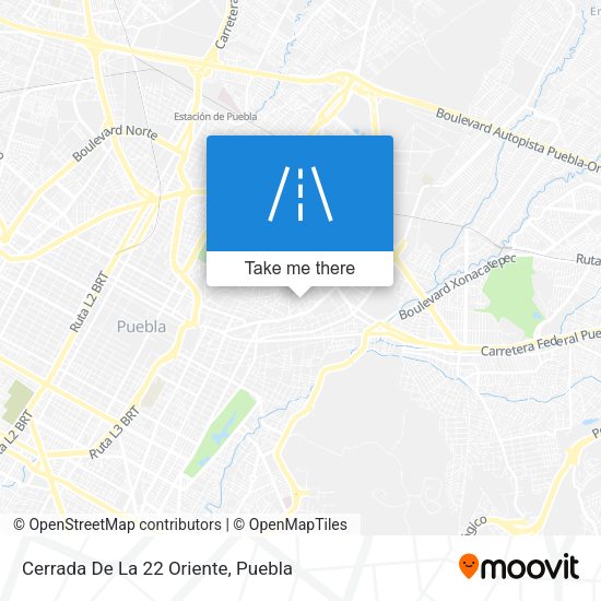 Mapa de Cerrada De La 22 Oriente