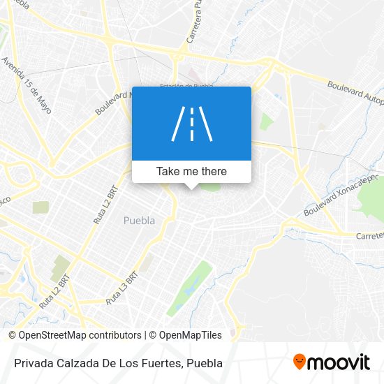 Privada Calzada De Los Fuertes map