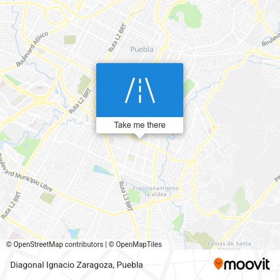 Diagonal Ignacio Zaragoza map