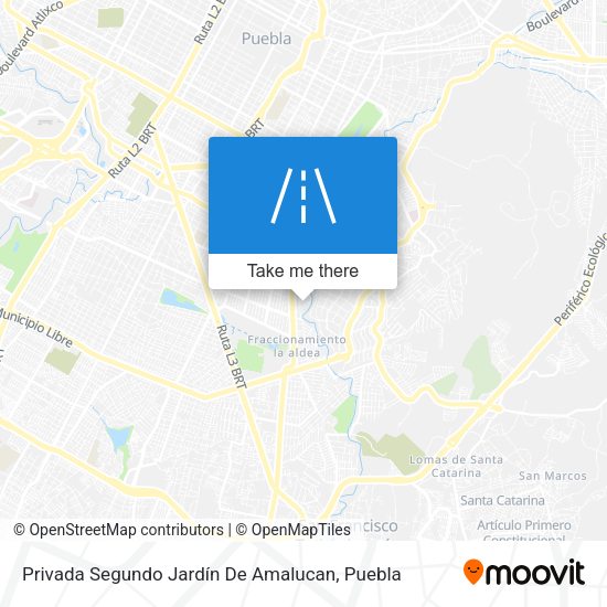 Privada Segundo Jardín De Amalucan map