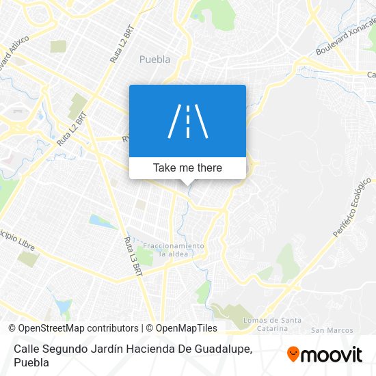Calle Segundo Jardín Hacienda De Guadalupe map