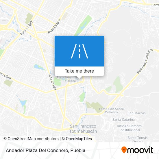 Mapa de Andador Plaza Del Conchero