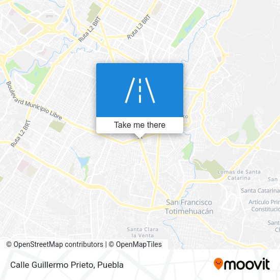 Mapa de Calle Guillermo Prieto