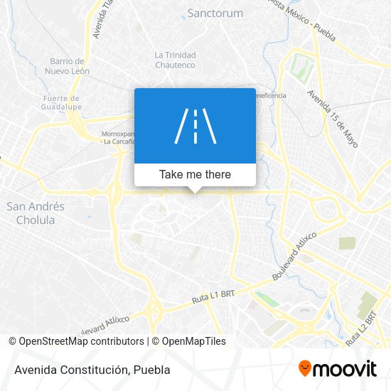 Mapa de Avenida Constitución