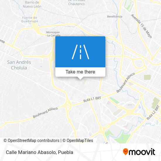 Mapa de Calle Mariano Abasolo
