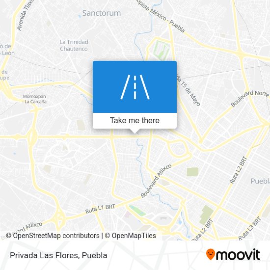 Mapa de Privada Las Flores