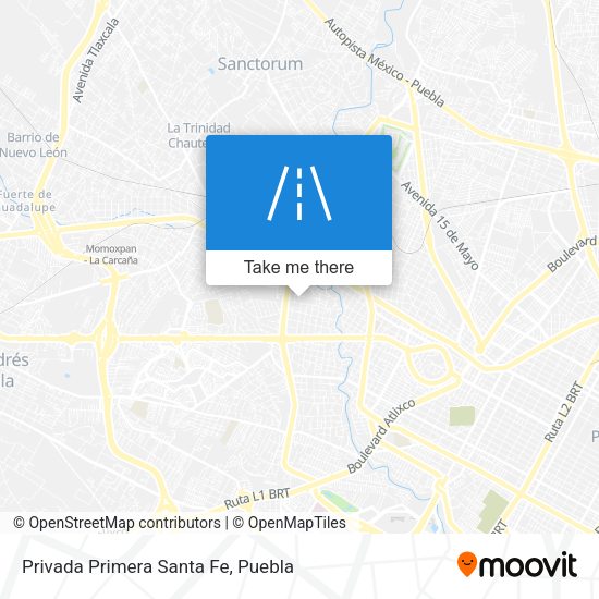 Mapa de Privada Primera Santa Fe