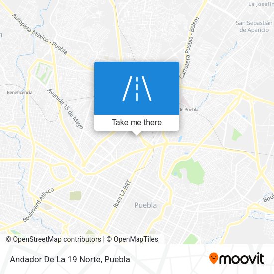 Mapa de Andador De La 19 Norte