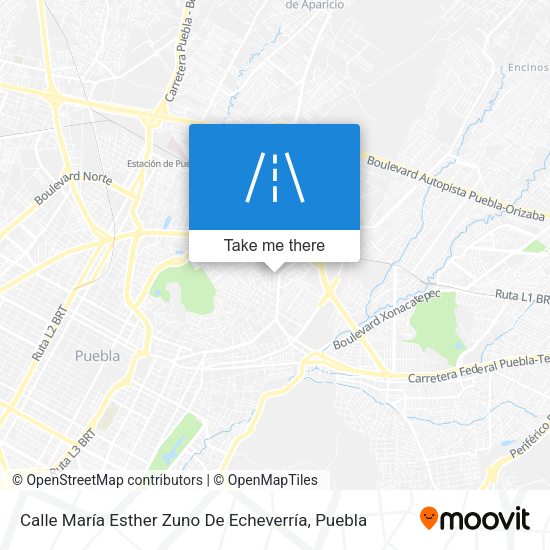 Mapa de Calle María Esther Zuno De Echeverría