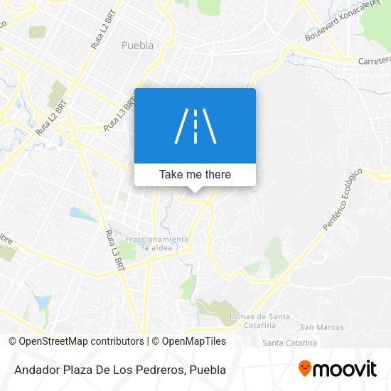 Andador Plaza De Los Pedreros map