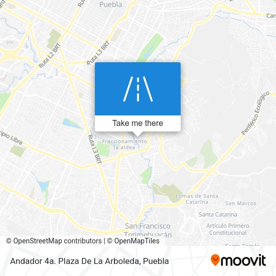 Mapa de Andador 4a. Plaza De La Arboleda