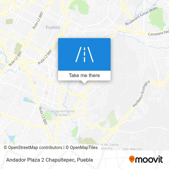 Andador Plaza 2 Chapultepec map
