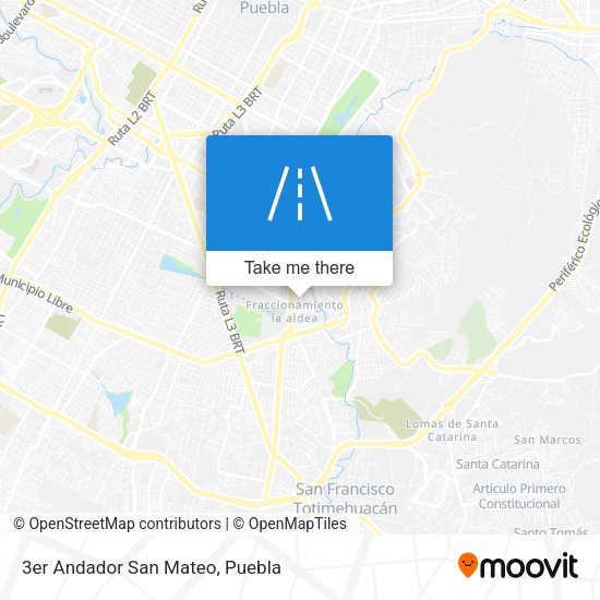 3er Andador San Mateo map