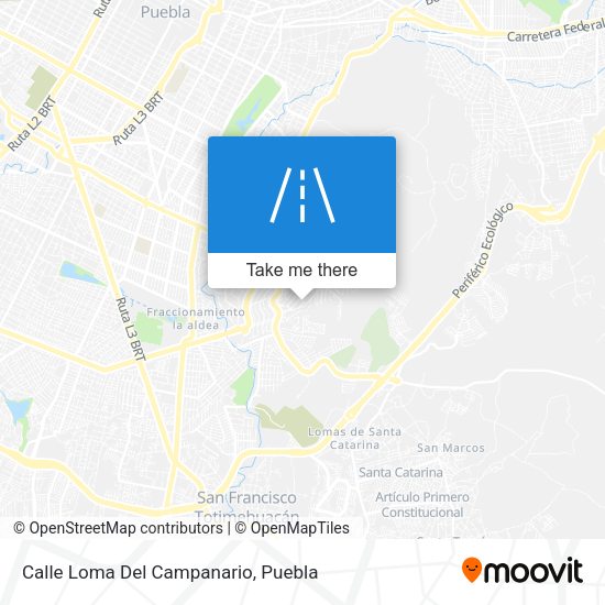Calle Loma Del Campanario map