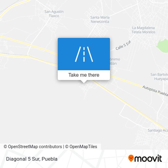 Mapa de Diagonal 5 Sur