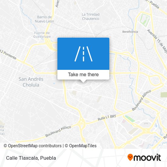 Mapa de Calle Tlaxcala