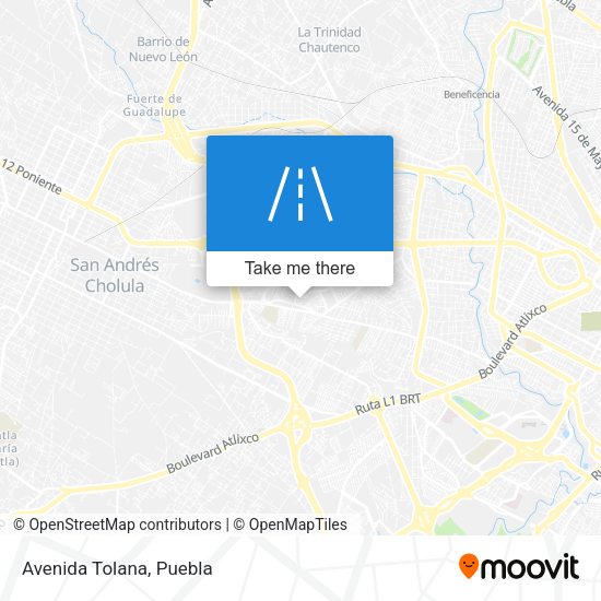 Avenida Tolana map