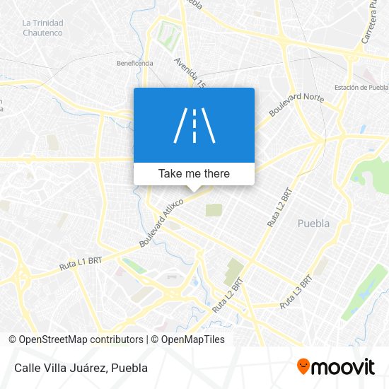 Calle Villa Juárez map