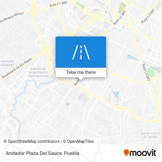 Mapa de Andador Plaza Del Sauce