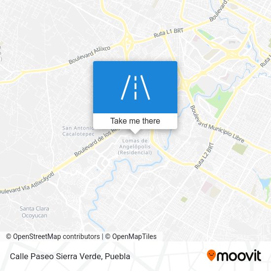 Mapa de Calle Paseo Sierra Verde