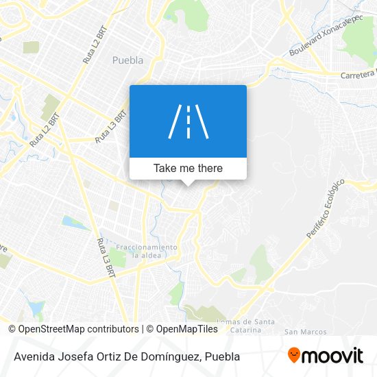 Avenida Josefa Ortiz De Domínguez map