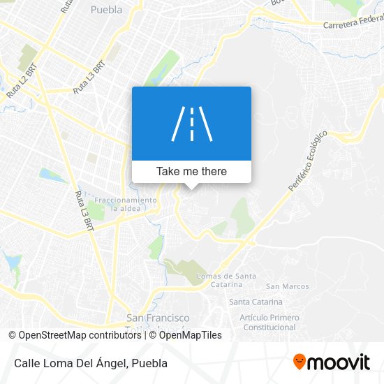 Calle Loma Del Ángel map